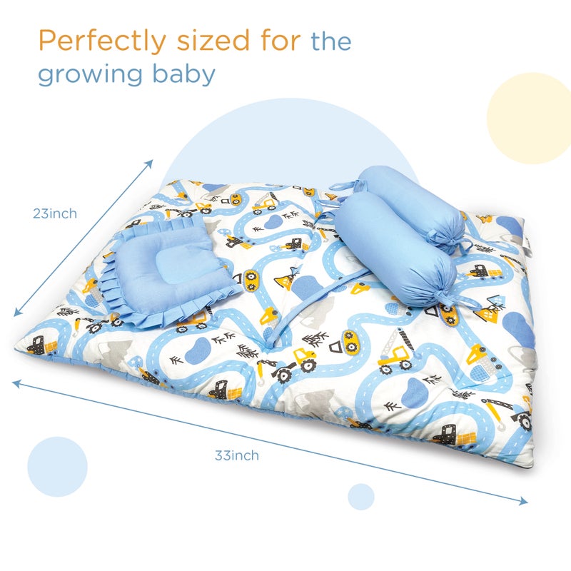 Nuluv 5 PC Baby Gadda Set, Multicolour, for Infants - Image 4
